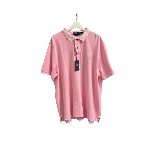 Polo Ralph Lauren Classic Fit Mended Mesh Polo Shirt $198 - Picture 1 of 5